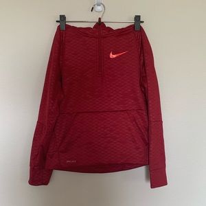 Nike Boys Dri Fit Therma Half Zip Hoodie Like New